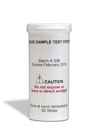 Liquid Sample Test Strips